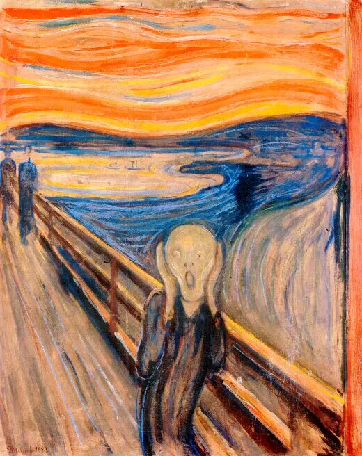 El grito, de Edvard Munch, como imagen de la crisis de pánico