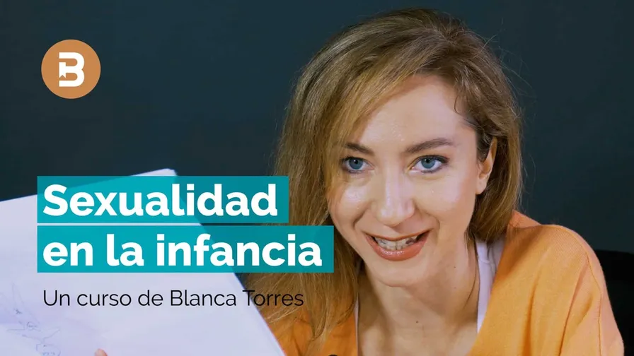 Blanca Torres en la portada del curso «Sexualidad en la infancia» de la Escuela Bitácoras